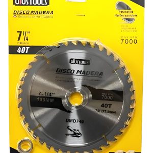 DISCO SIERRA 7 1/4" MADERA 40T UYUSTOOLS