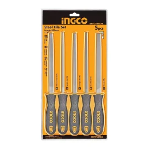 SET LIMAS INDUSTRIAL PARA METAL 5 PIEZAS 200MM 8´´ INGCO HKTFS0508