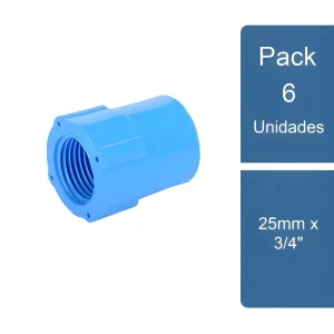Terminal Pvc Hidraulico 25Mm Hi So Celeste
