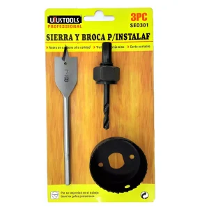 SIERRA Y BROCA PARA INSTALAR CHAPA