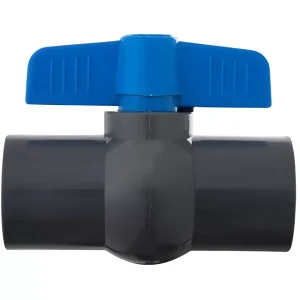 LLAVE PASO 25MM PVC VALVULA BOLA  HIDRAULICO GRIS-AZUL